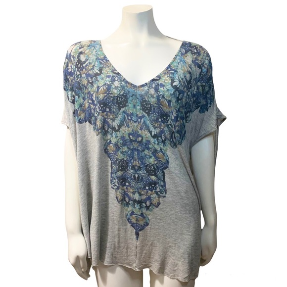 FREE PEOPLE BOHO ABSTRACT SHIRT - Picture 9 of 12